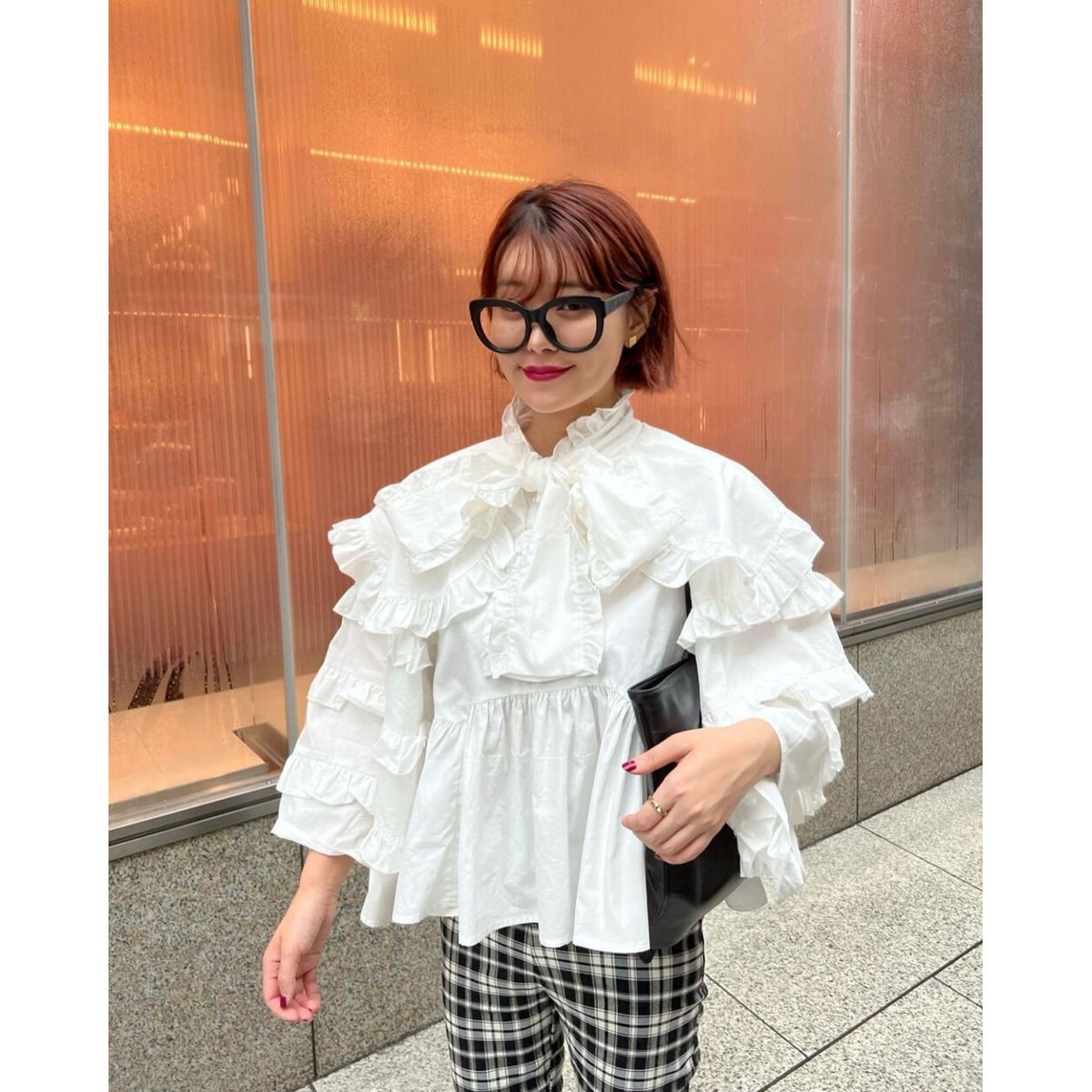sister jane》Metropolis Ruffle Bow Blouse | épine 