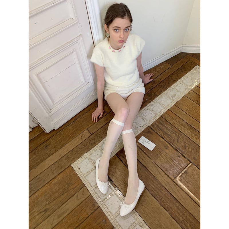 rose mohair knit ivory | épine rose mohair knit ivory | épine