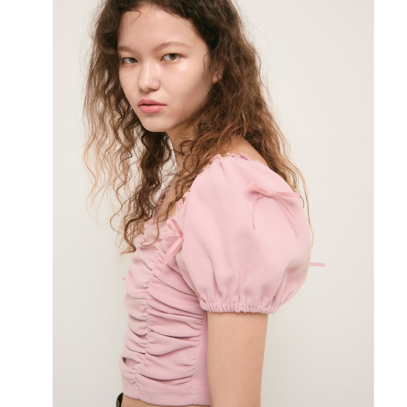 épine ribbon gather Tyrol tops(4color) | épine épine ribbon gather Tyrol tops(4color) | épine