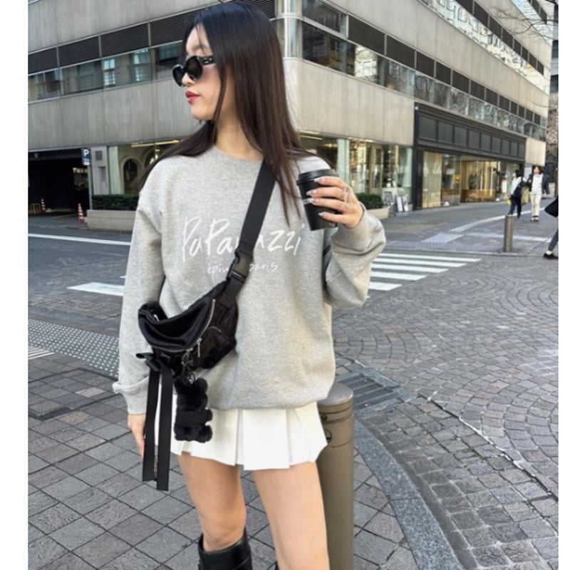 エピヌ　スウェット　トレーナー　paparazzi グレー エピヌ スウェット トレーナー paparazzi グレー
