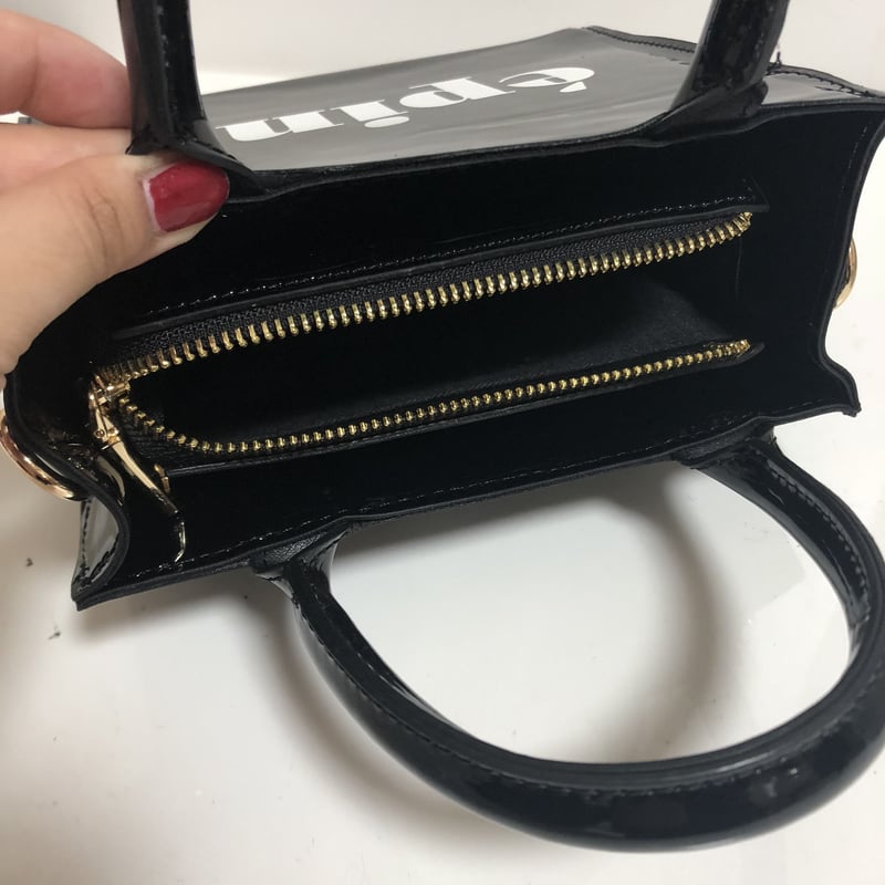 epine ロゴエナメル2way bag