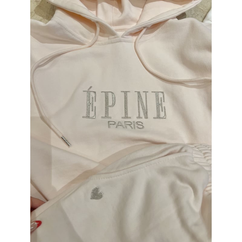 ÉPINE PARIS jersey set up babypink×silver | épine
