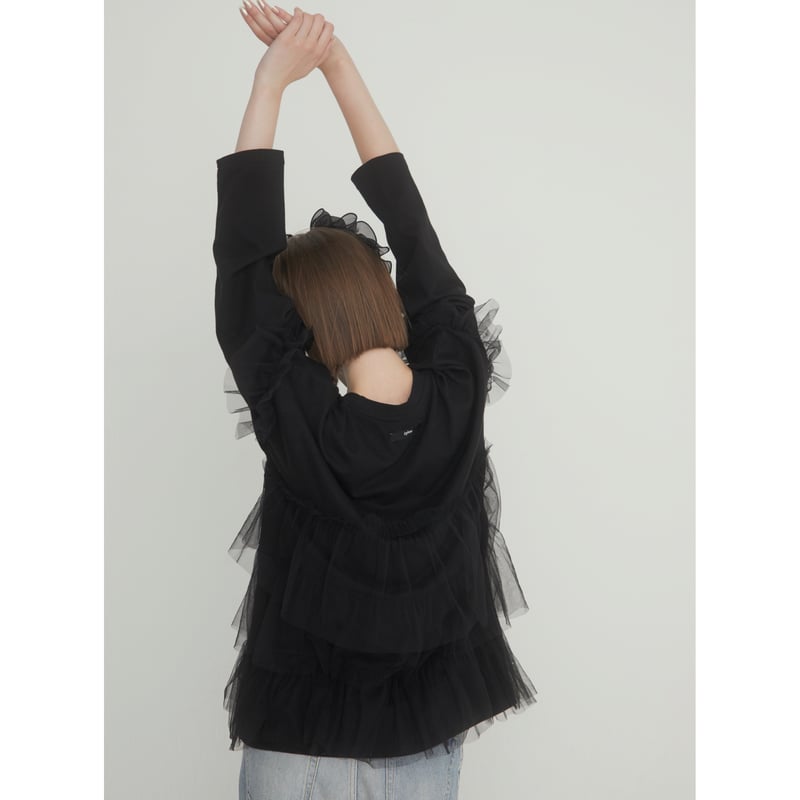 é tulle frill long tee (3color) | épine é tulle frill long tee (3color) | épine