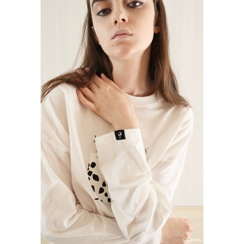 Disney/101 Dalmatians＞ long tee white | épine