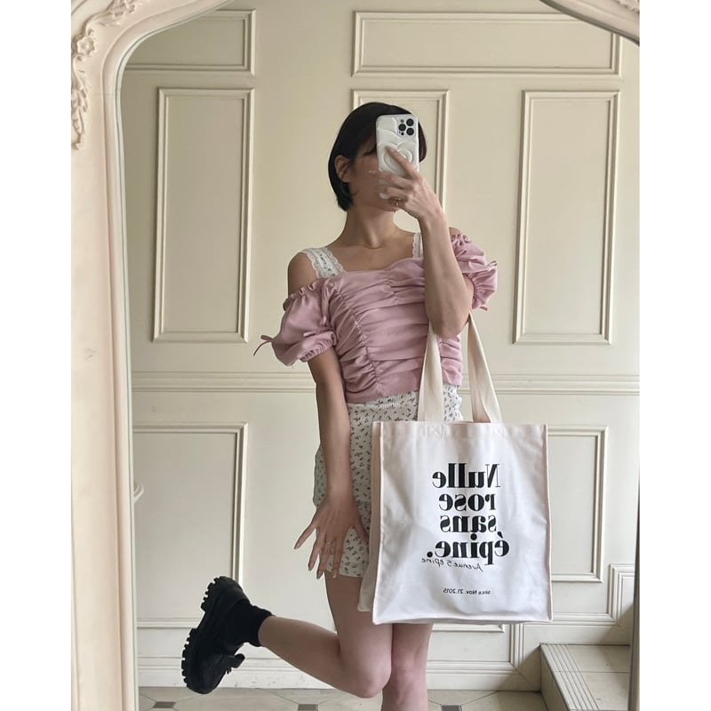 épine original canvas tote bag babypink épine original canvas tote bag babypink | épine
