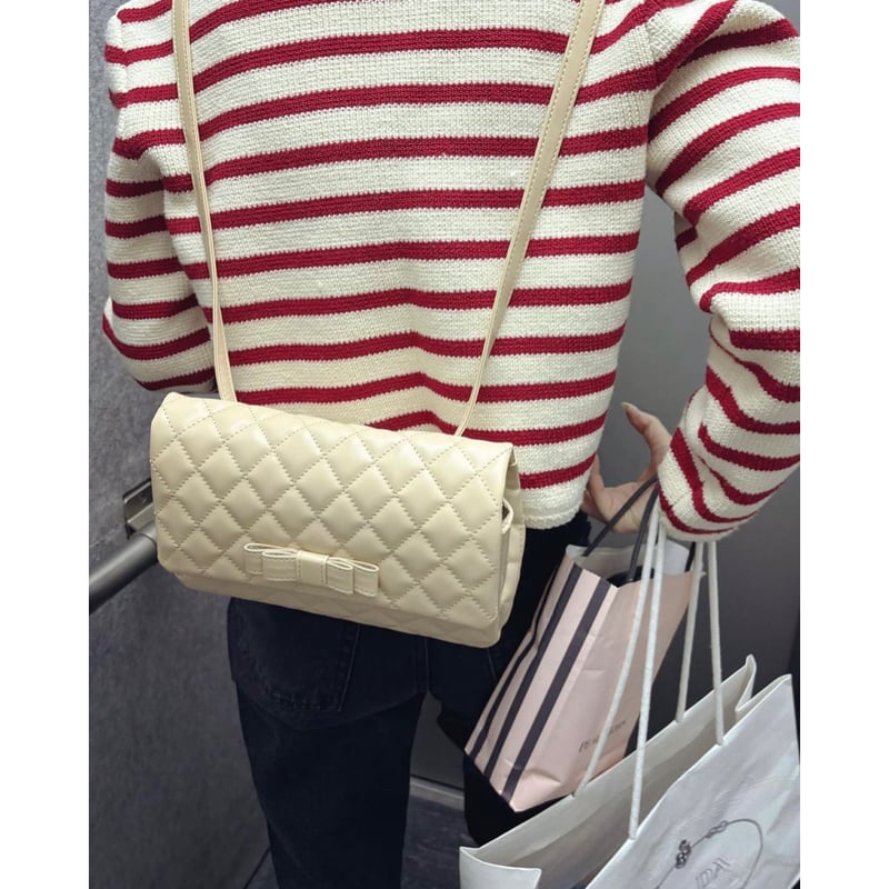 【最終値下げ】epine ribbon quilting Rucksack ribbon quilting Rucksack（2color） | épine