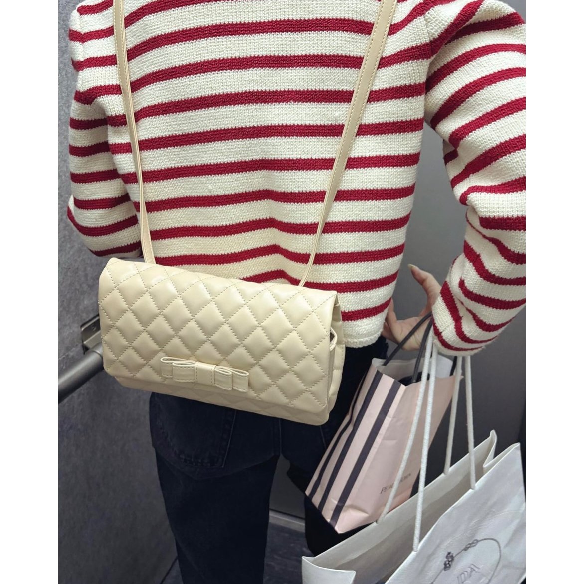 ribbon quilting Rucksack(2color) | épine ribbon quilting Rucksack(2color) | épine