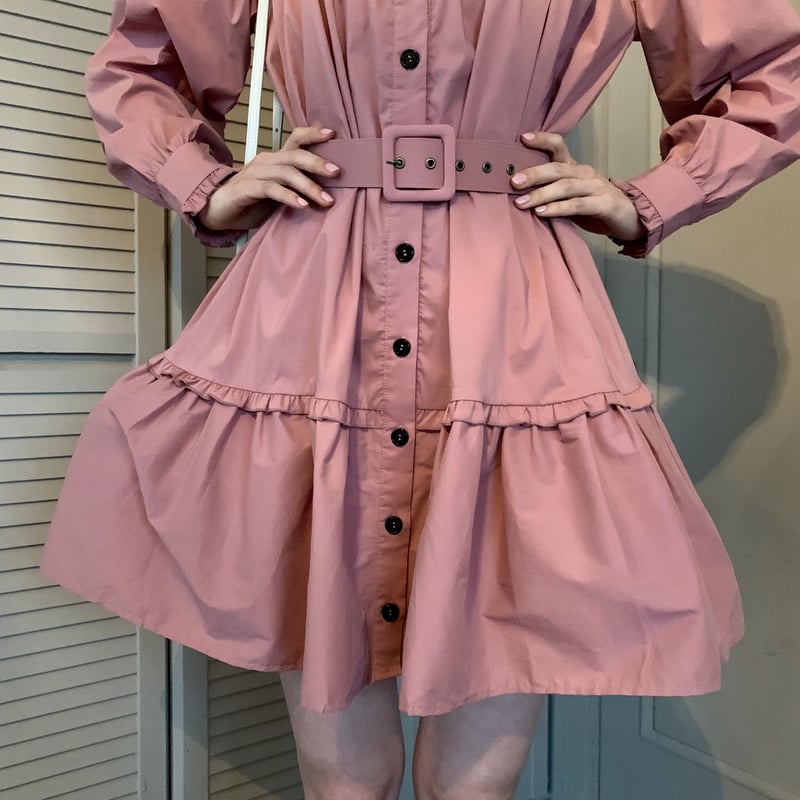 frill 2way tiered one-piece pink | épine