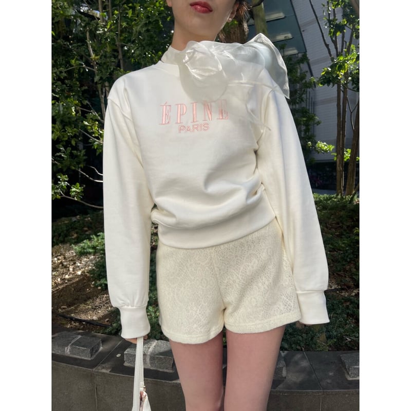 knit lace short pants | épine knit lace short pants | épine
