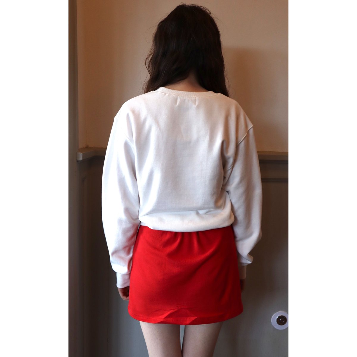 ÉPINE PARIS embroidery sweat white×pink | épine ÉPINE PARIS embroidery sweat white×pink | épine