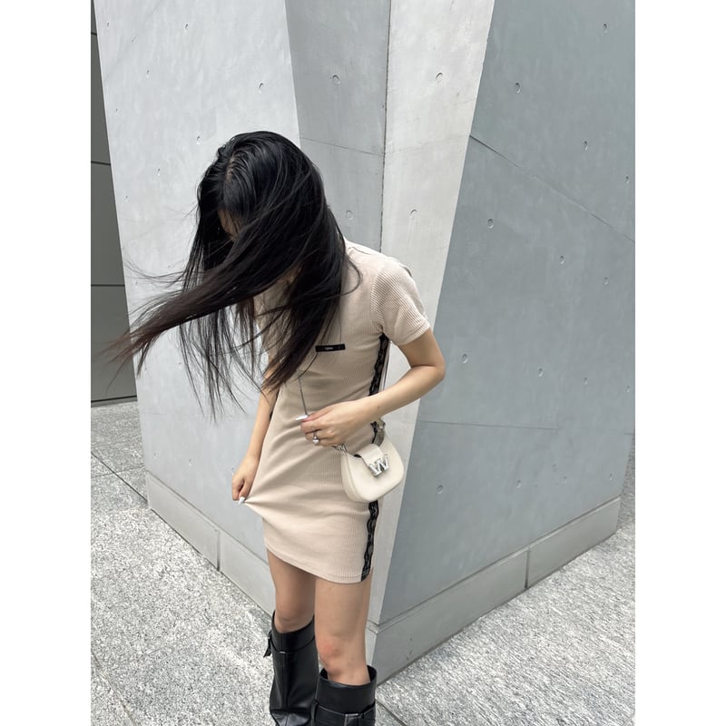 épine zipper lace polo onepiece(3color) | épine épine zipper lace polo onepiece(3color) | épine