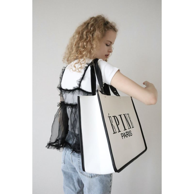 2023SS Ver ÉPINE PARIS piping heart studs bag | 2023SS Ver ÉPINE PARIS piping heart studs bag |