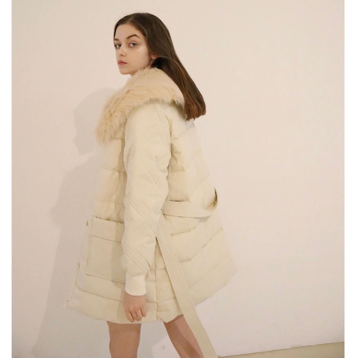 fur collar quilting down coat (2color) | épine fur collar quilting down coat (2color) | épine