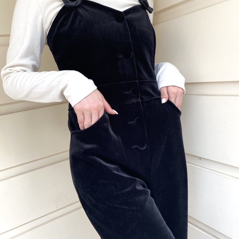 velours rompers black | épine