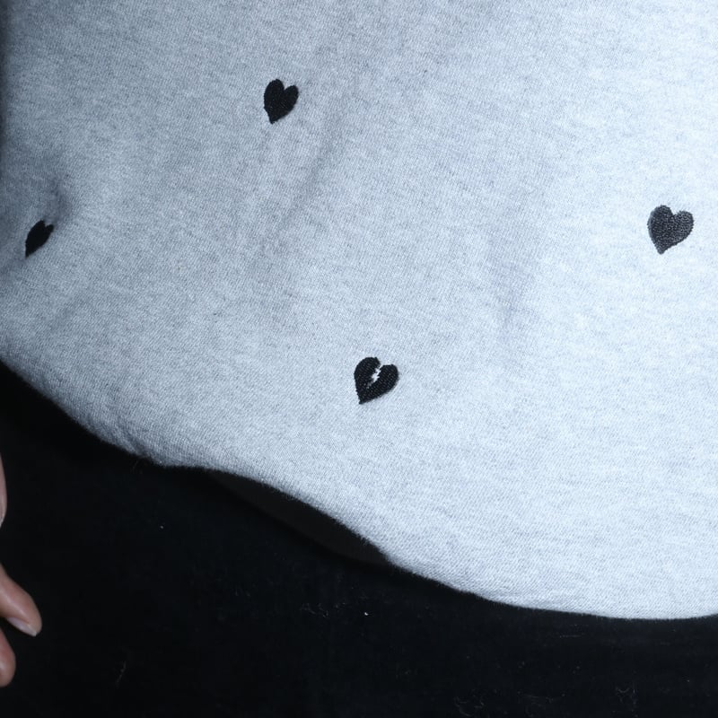 Heart &Broken heart sweat gray | épine