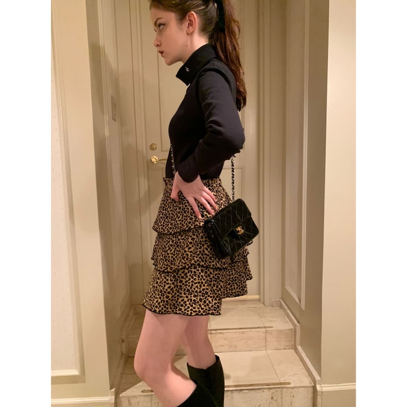 épine frill slit skirt black エピヌ スカート épine frill slit skirt black エピヌ スカート