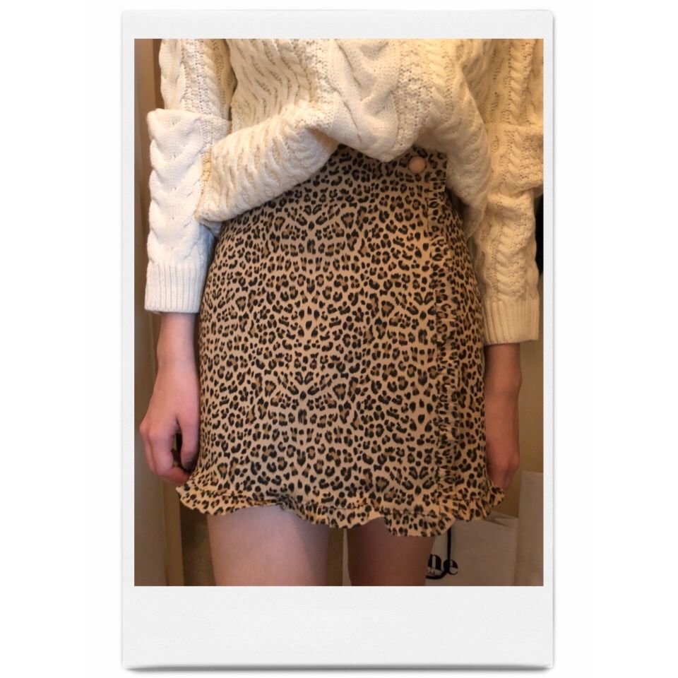 leopard frill mini skirt | épine