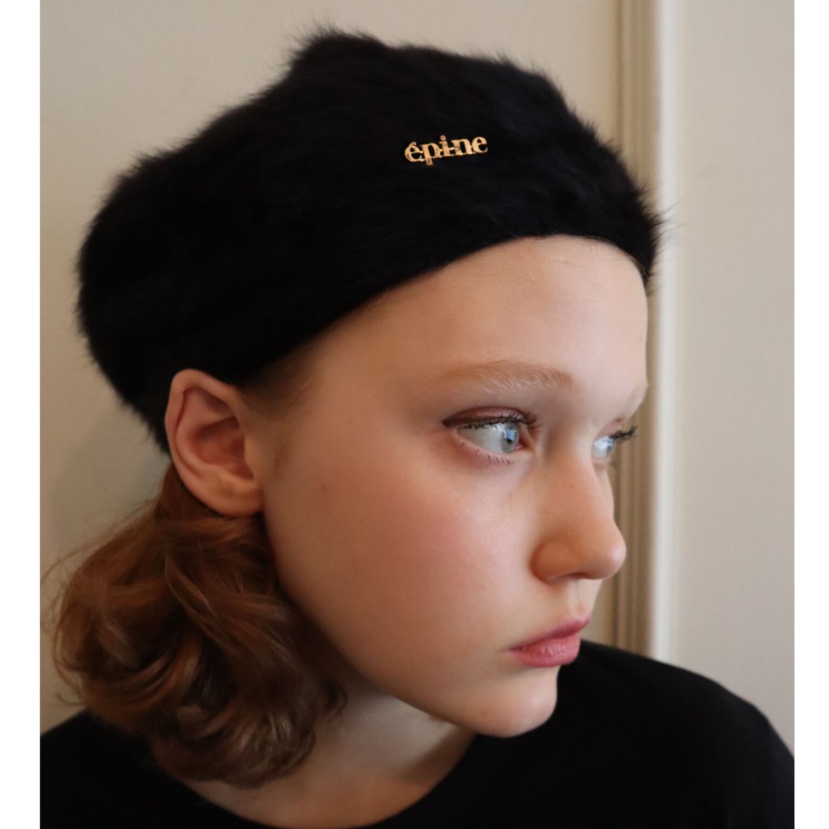 mohair épine béret black | épine mohair épine béret black | épine