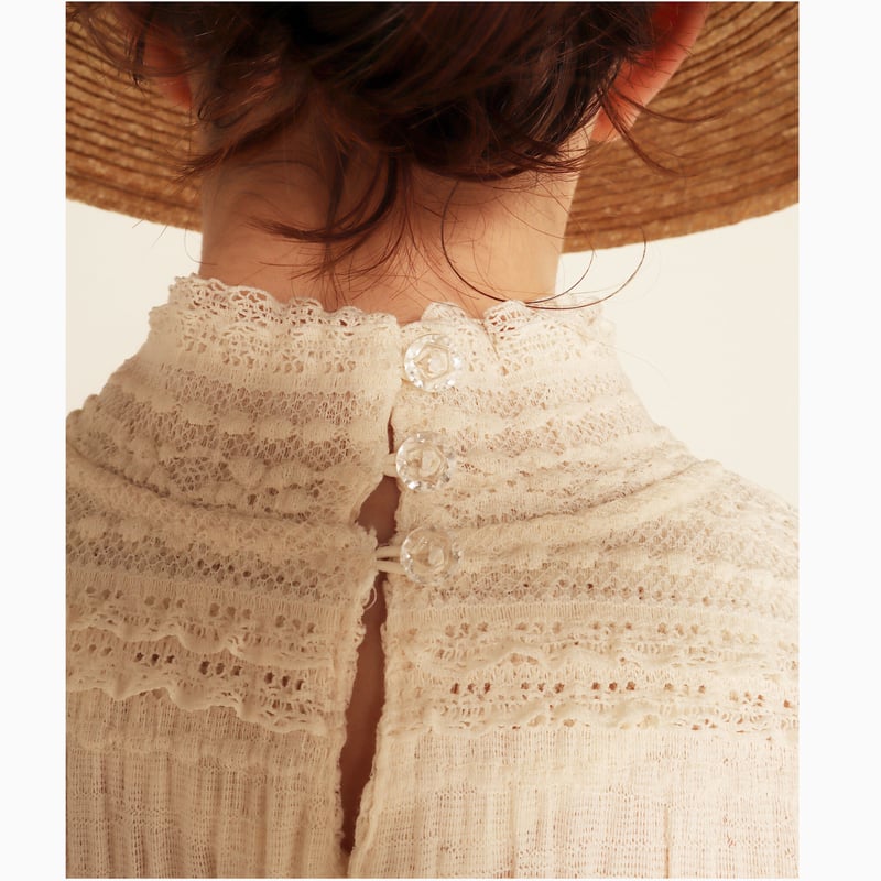 【epine】high neck lace onepiece