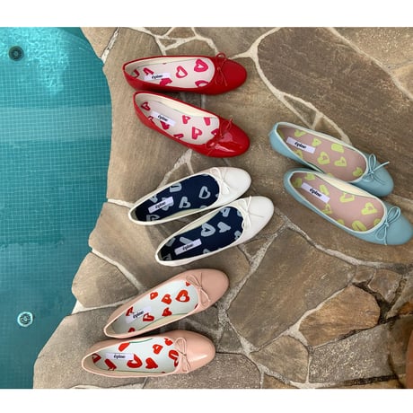 épine Heart lining ballet shoes