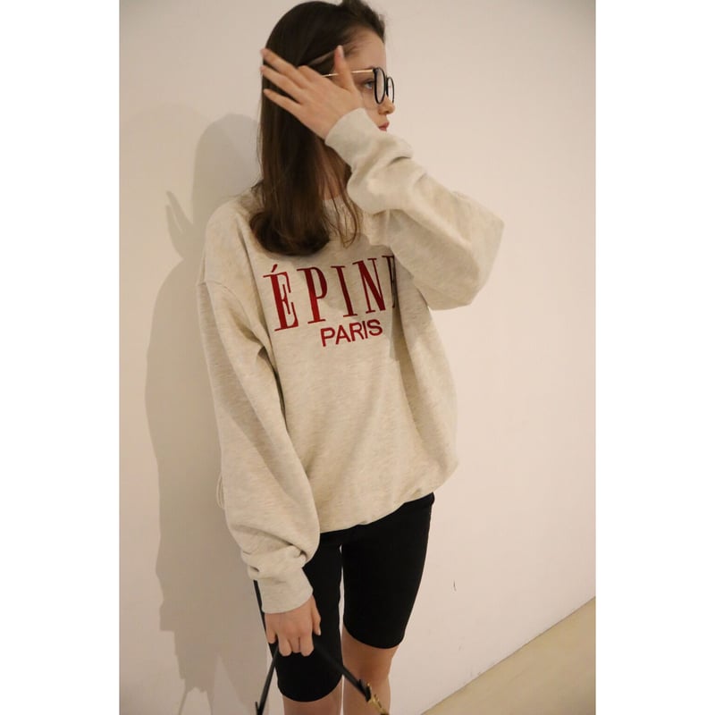 ÉPINE PARIS big sweat gray×red | épine