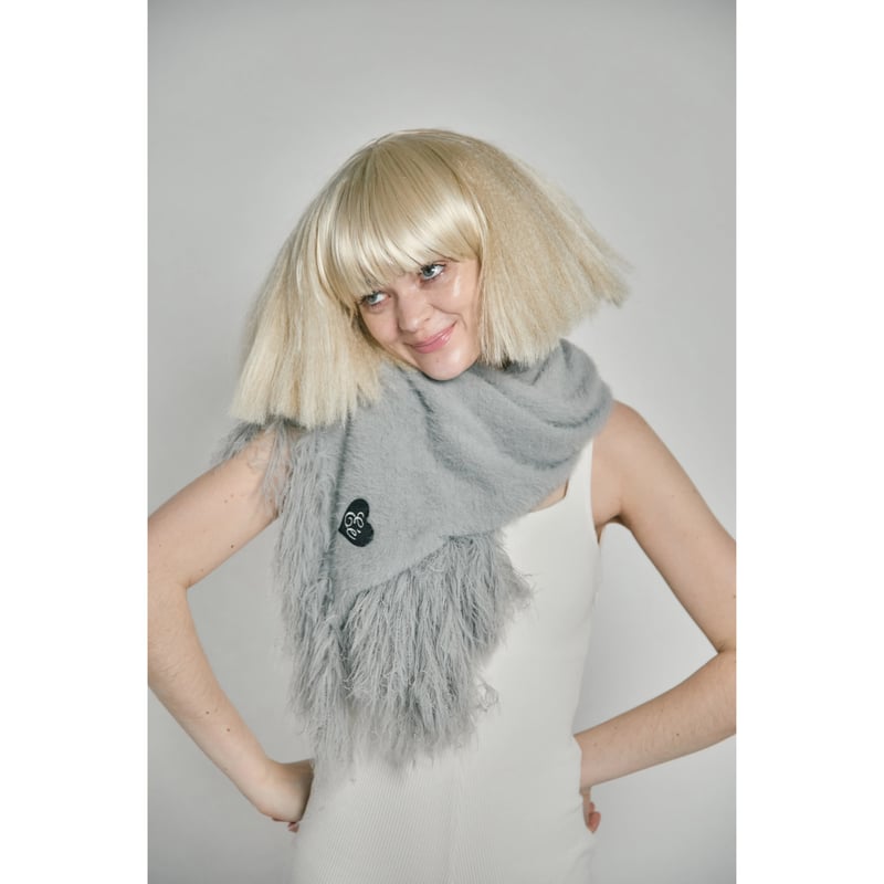 ♡Éé mohair fringe muffler (3color) | épine ♡Éé mohair fringe muffler (3color) | épine