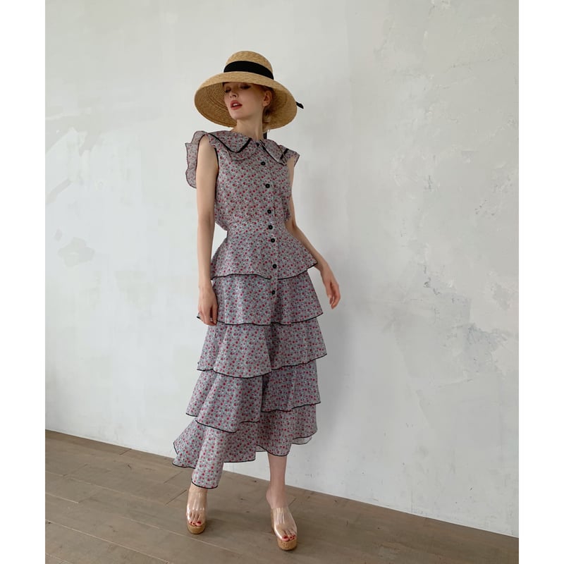 Murral Ice flower embroidery skirt