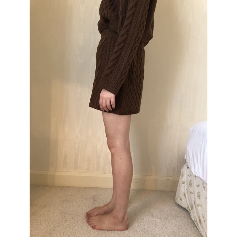 cable knit skirt | épine