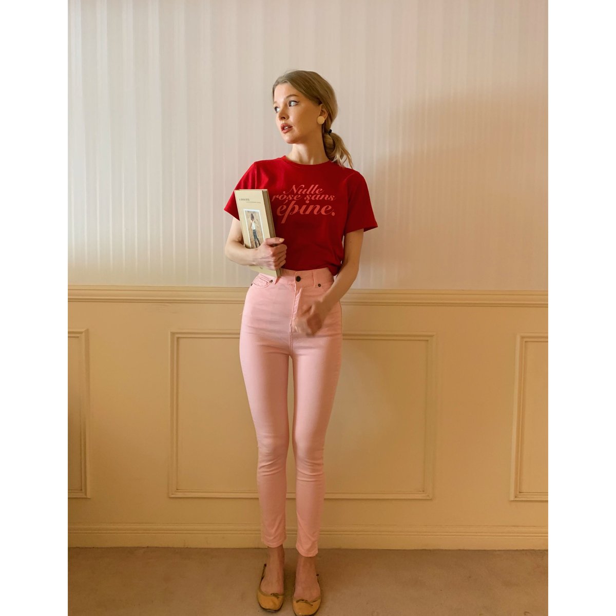 épine skinny denim baby pink | épine