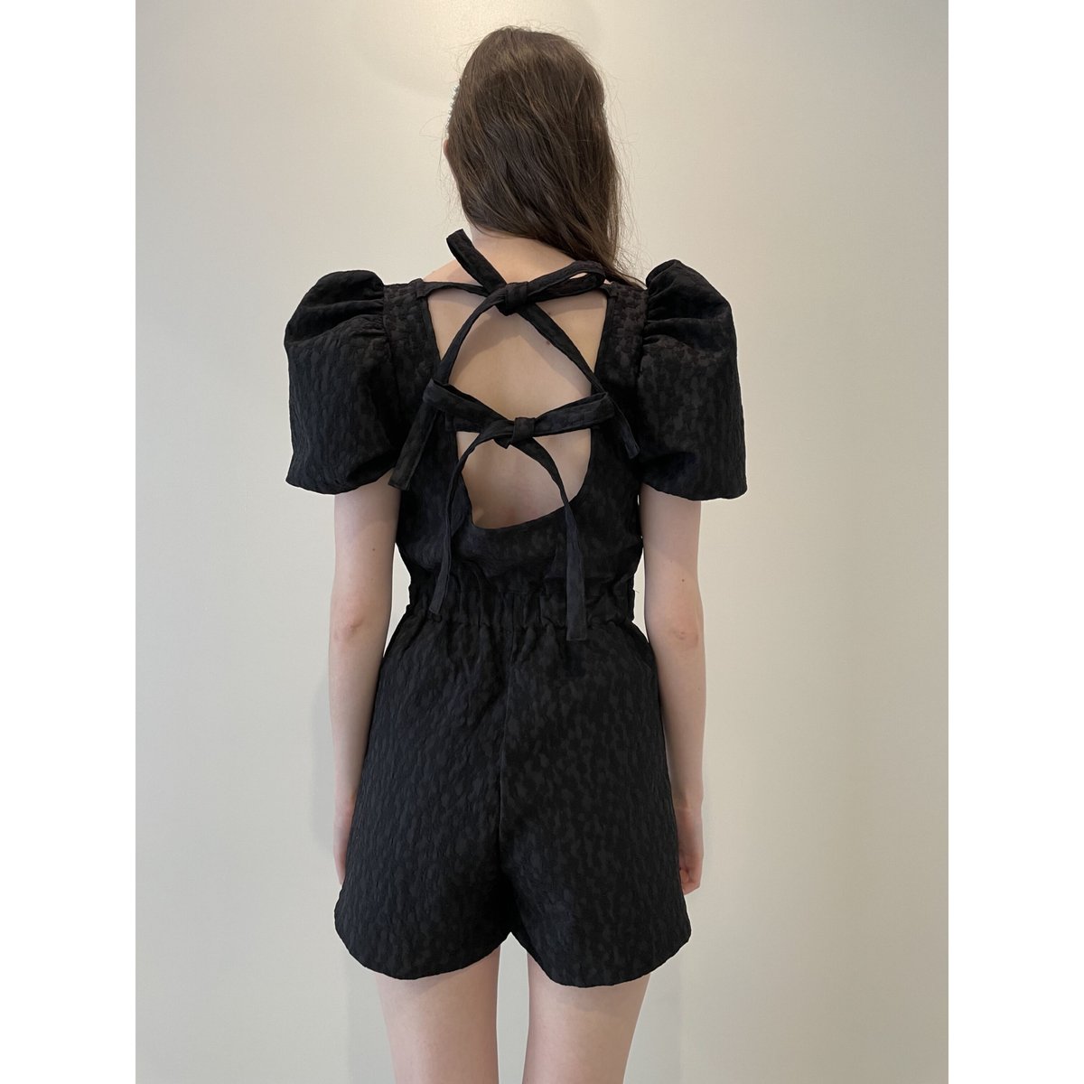 scallop collar jaguard double ribbon rompers bl scallop collar jaguard double ribbon rompers bl