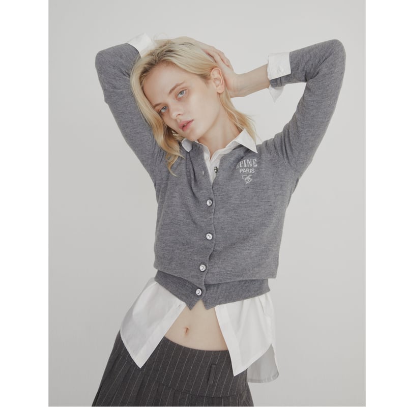 ÉPINE PARIS bijou cardigan gray | épine