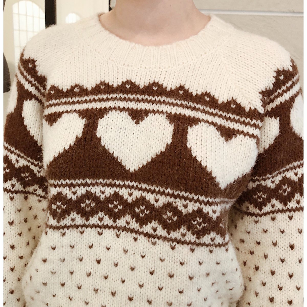 HOLIDAY MOOD NORDIC HEART KNIT アリソンブラウン Holiday Mood Nordic Heart Knit Top -size chart – ALLISON BROWN