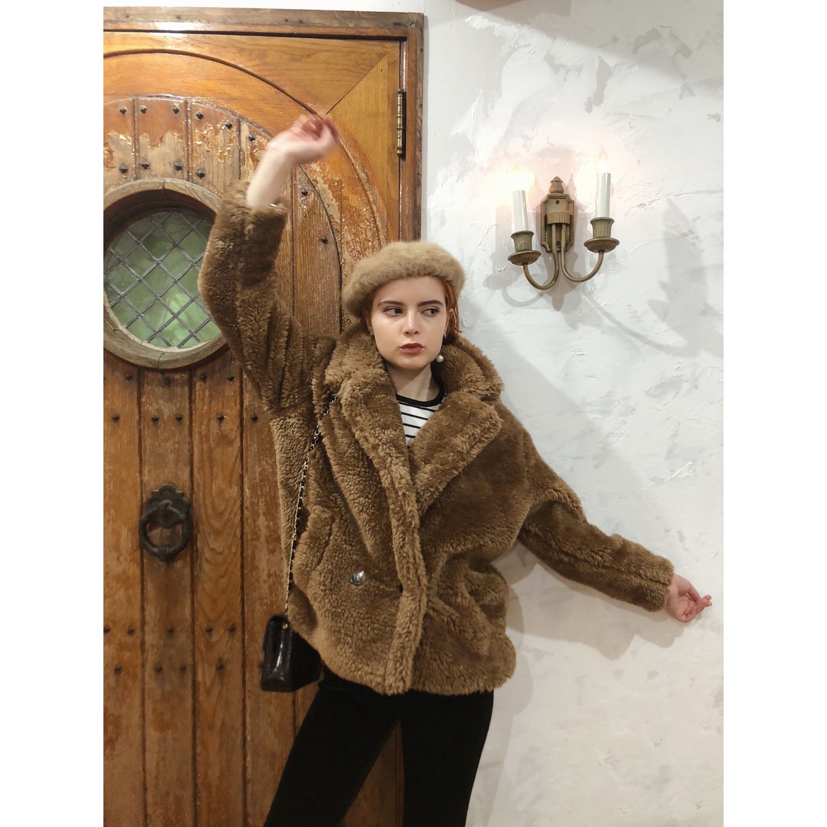 teddy bear boa coat | épine