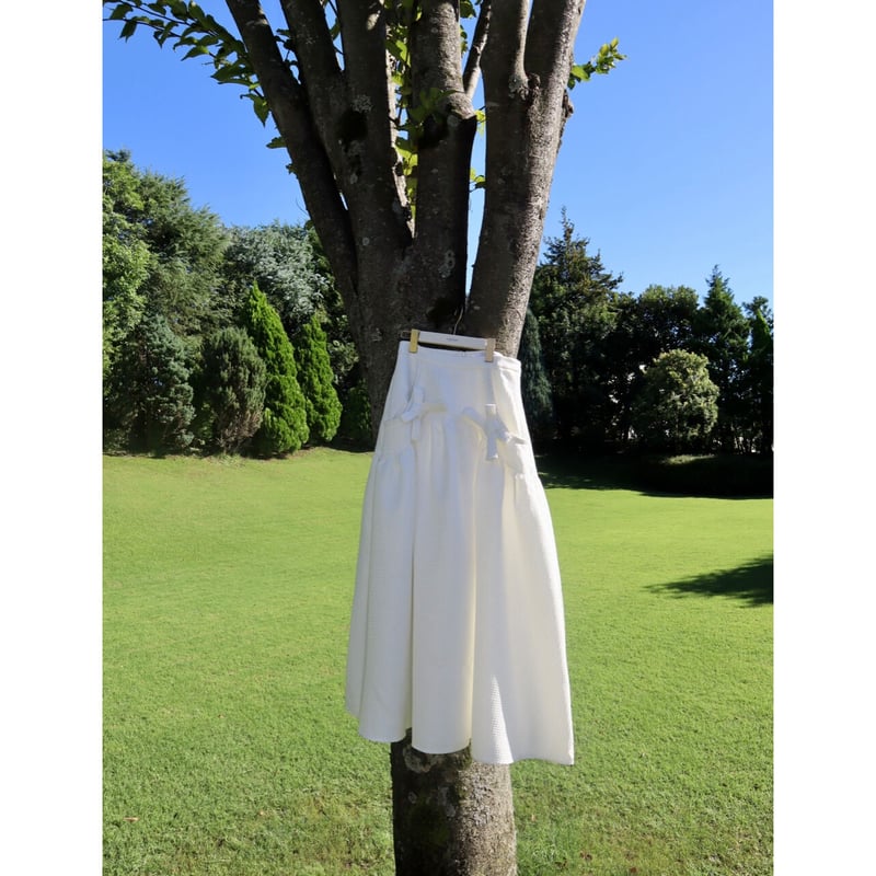 ribbon volume long skirt（2color） | épine 