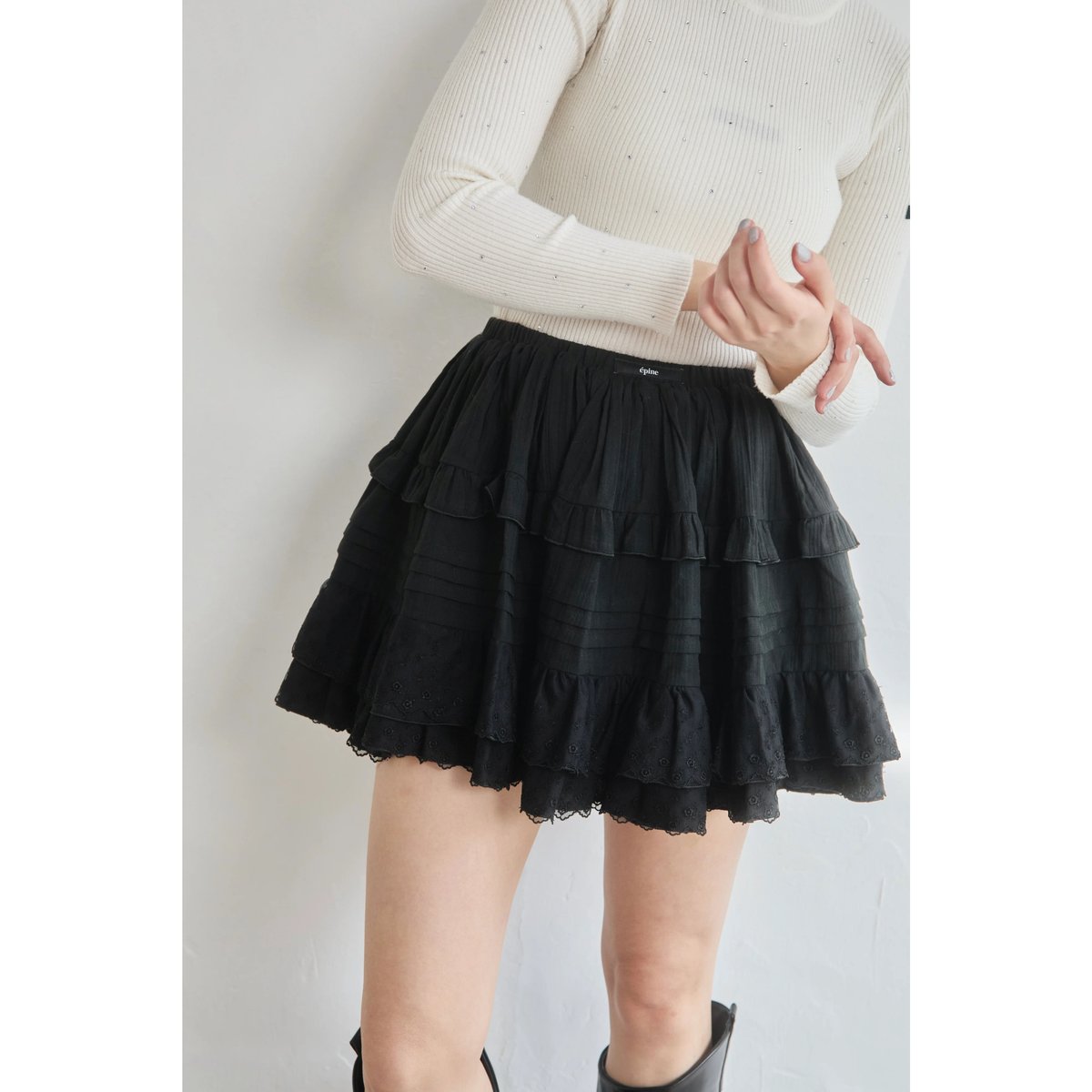 épine lace cotton panier（2color） | épine