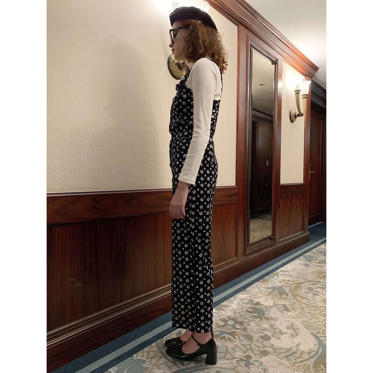 velours flower rompers | épine