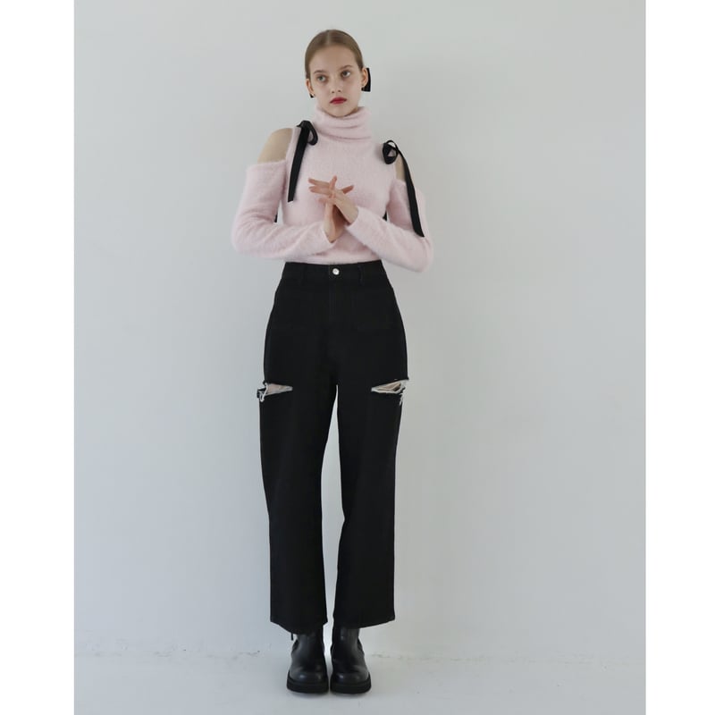 épine ♡ side cut jeans black | épine