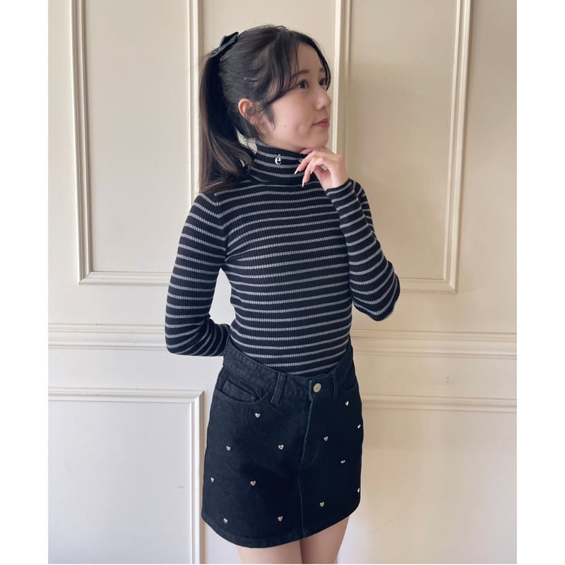 é rib knit high neck（7color） | épine