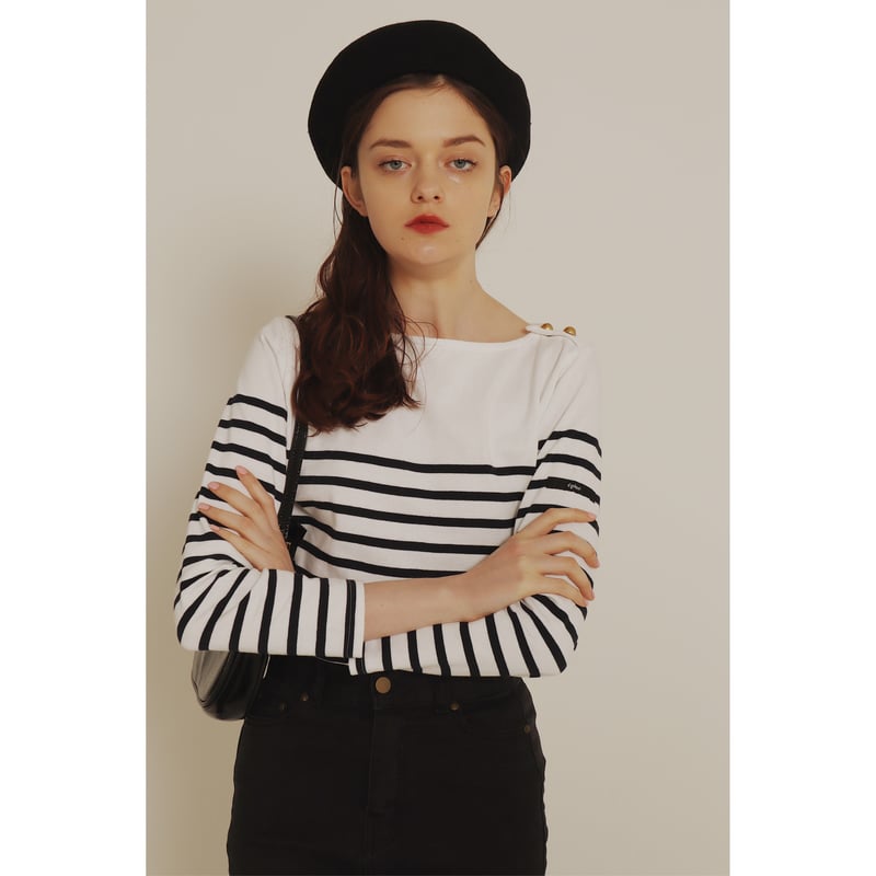 epine é botton border long tee é botton border long tee | épine