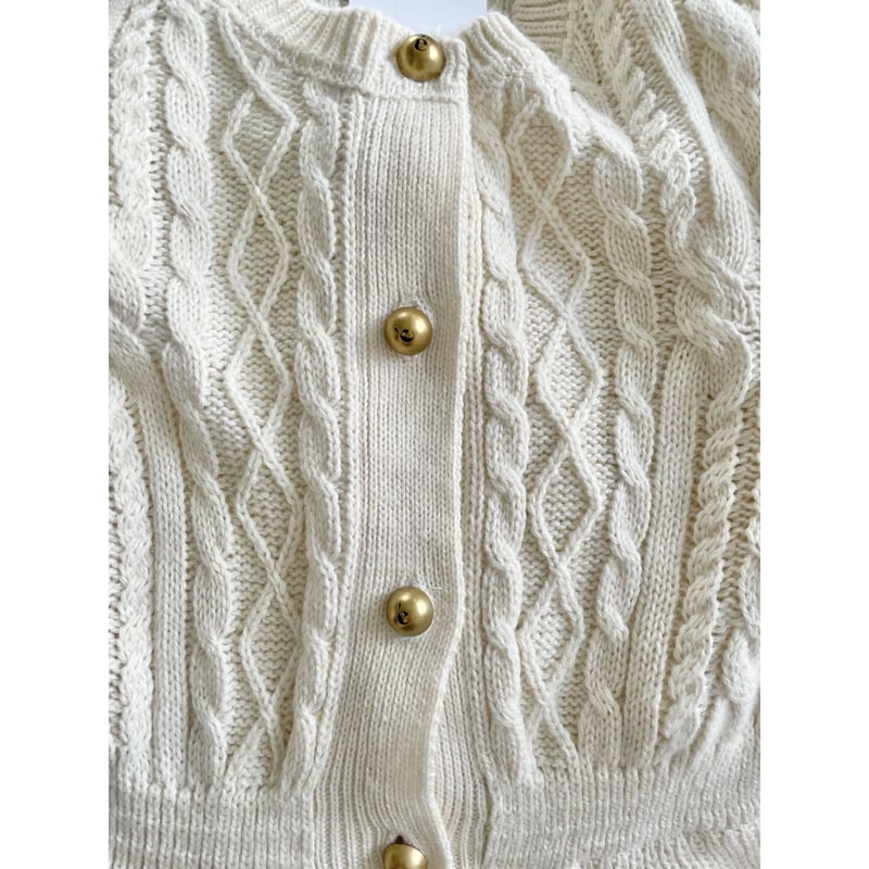é button cable knit onepiece ivory | épine é button cable knit onepiece ivory | épine