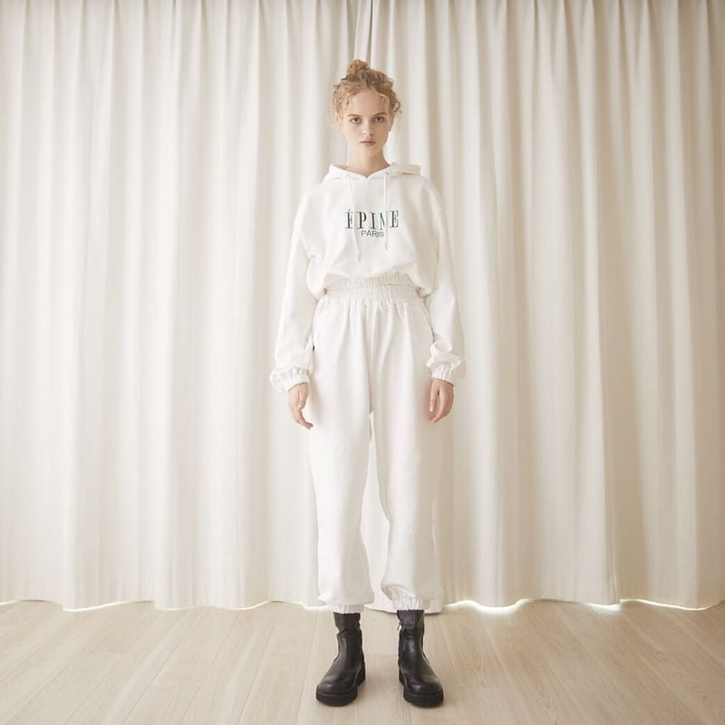 ÉPINE PARIS jersey set up white×green | épine