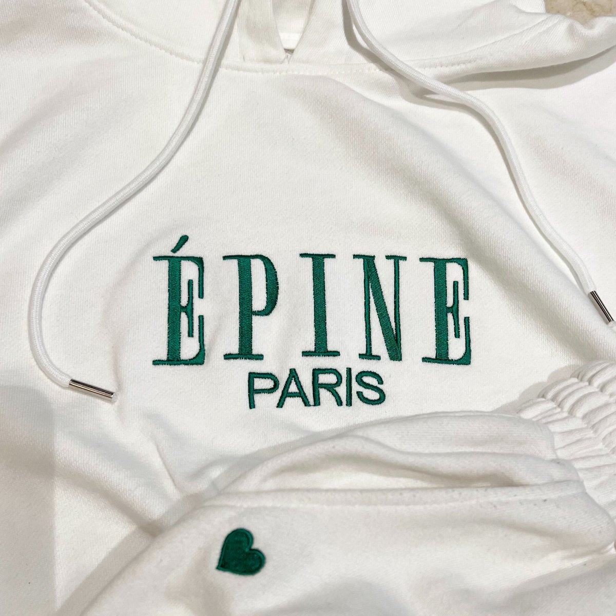 ÉPINE PARIS jersey set up white×green | épine