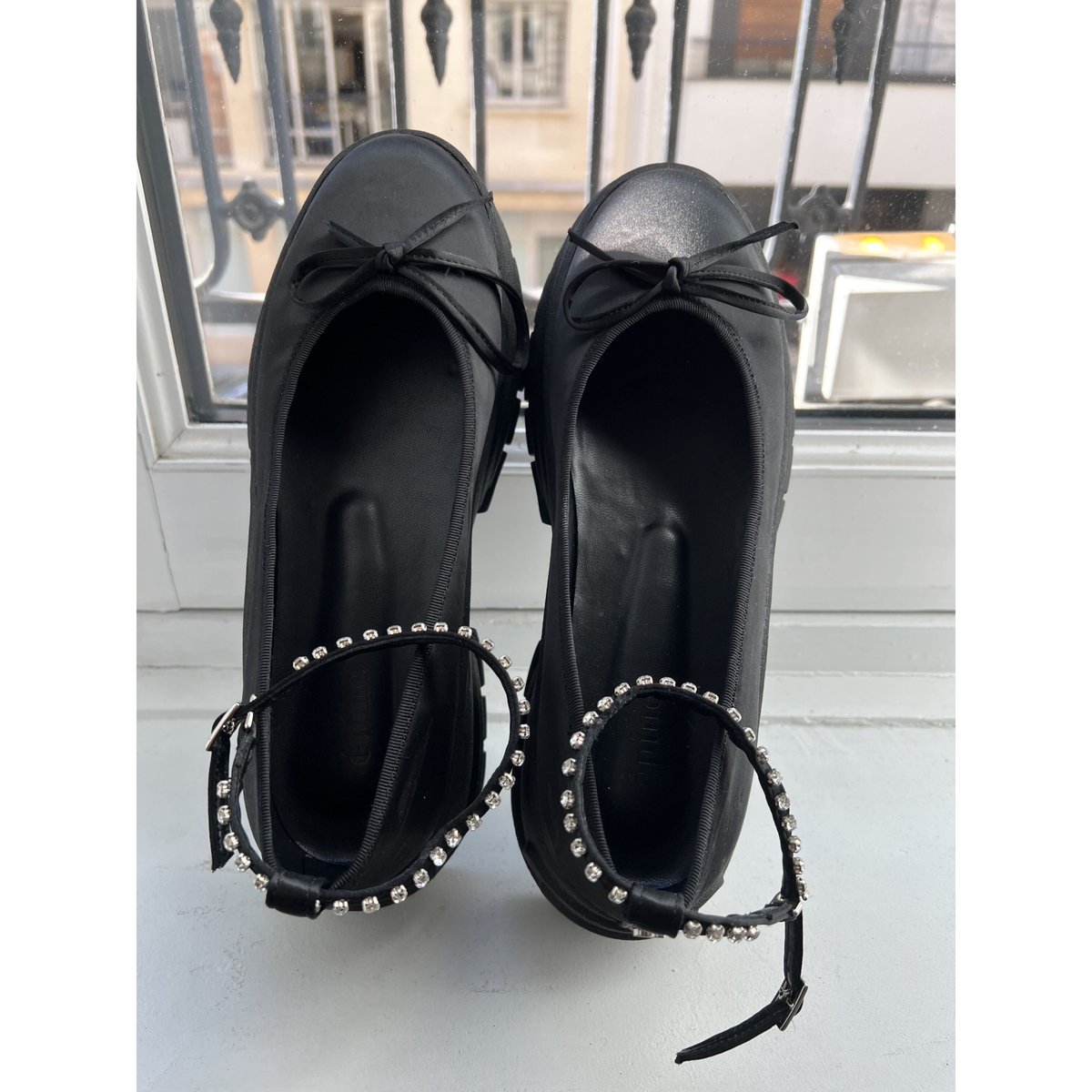 靴 epine bijou strap satin ballet shoes fit=scale-down,w=1200