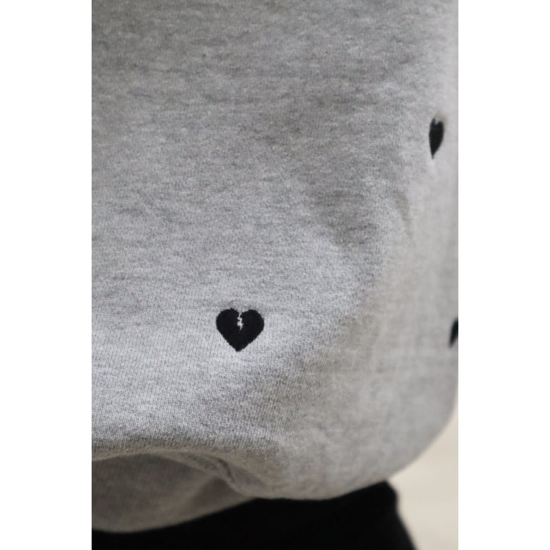 épine - epine Heart &amp;Broken heart sweat gray Heart &Broken heart sweat gray | épine