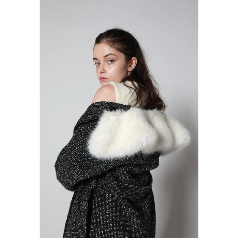 feminine fur collar long coat(2color) | épine feminine fur collar long coat(2color) | épine
