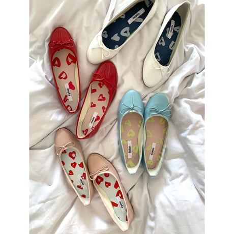 épine Heart lining ballet shoes