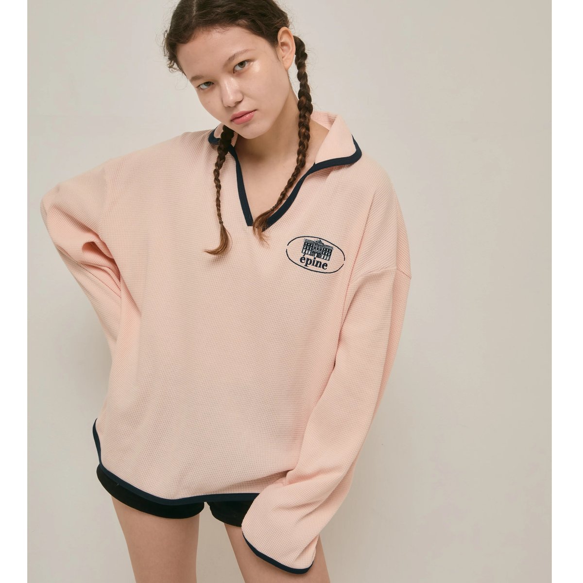 épine emblem piping thermal tops(2color) | épine épine emblem piping thermal tops(2color) | épine