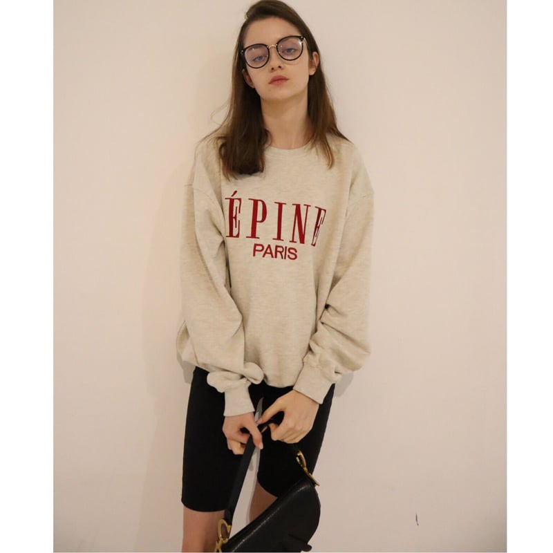 epine ÉPINE PARIS big sweat トレーナー　グレー