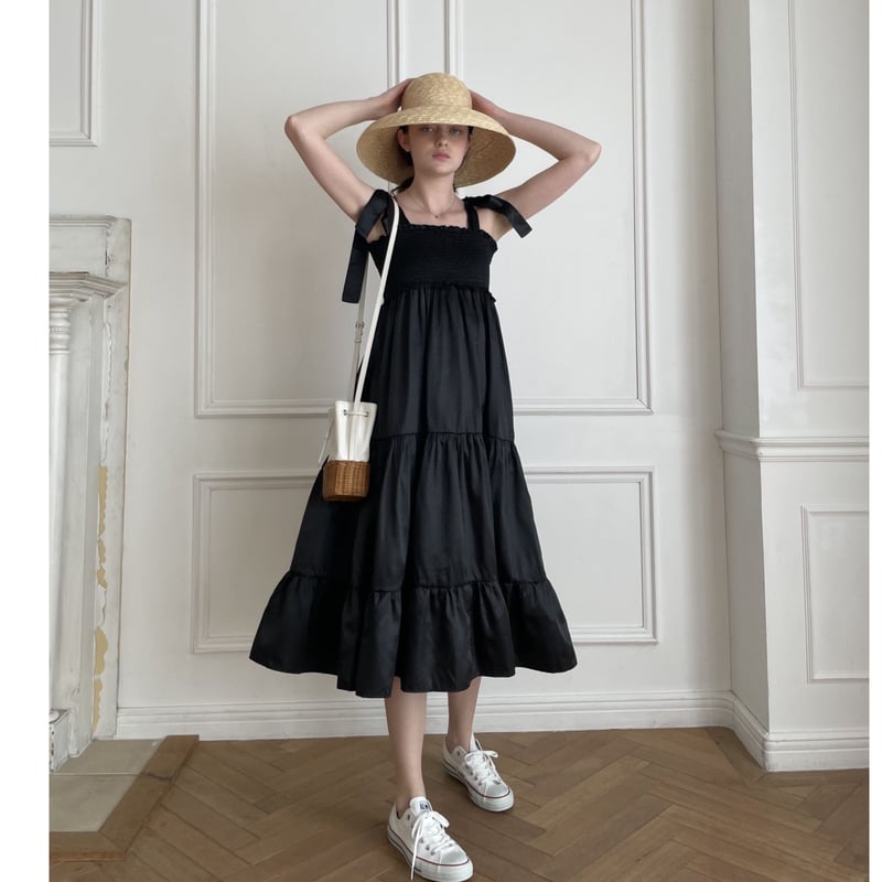 epine ribbon gather tiered 2way onepiece