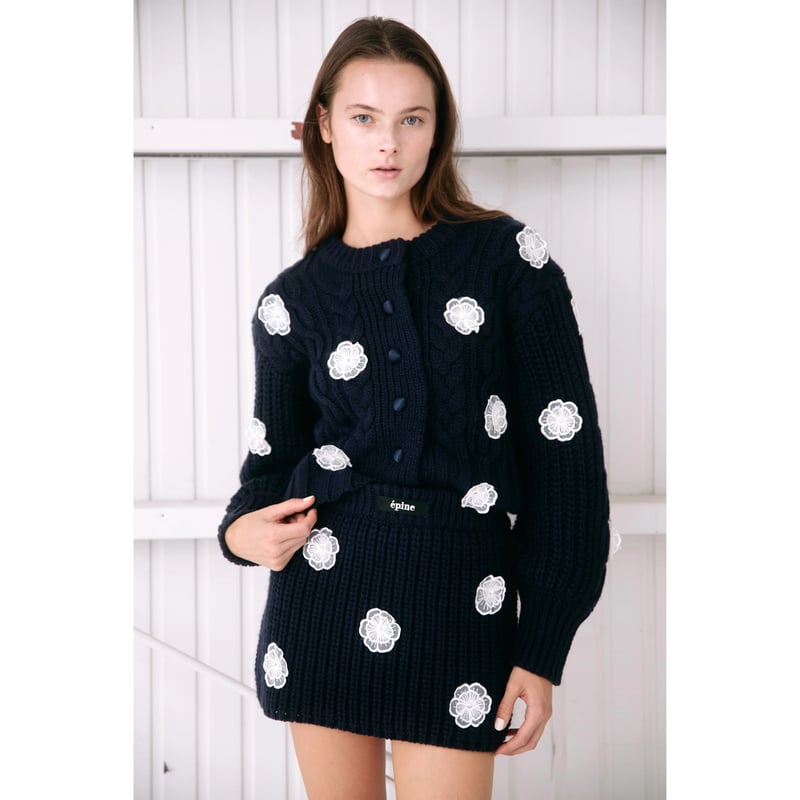 épine cable knit skirt（3 color） | épine 